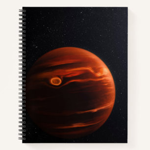 Cuaderno Ilustracion De Exoplanet Vhs 1256 B Y Sus Estrella
