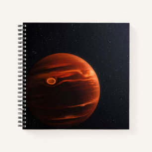 Cuaderno Ilustracion De Exoplanet Vhs 1256 B Y Sus Estrella