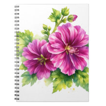 Ilustración de flor acuarela púrpura