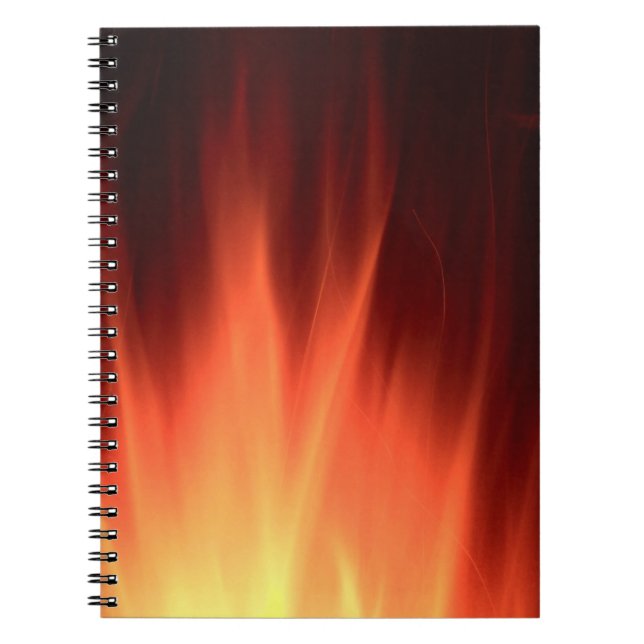Cuaderno Ilustracion de fuego rojo (Frente)