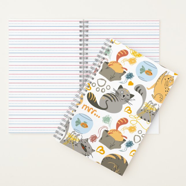 Cuaderno Ilustración de gato (Interior)