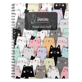 Cuaderno Ilustracion de gatos sin inconvenientes