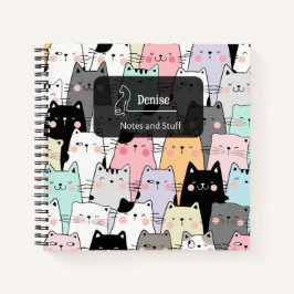 Cuaderno Ilustracion de gatos sin inconvenientes