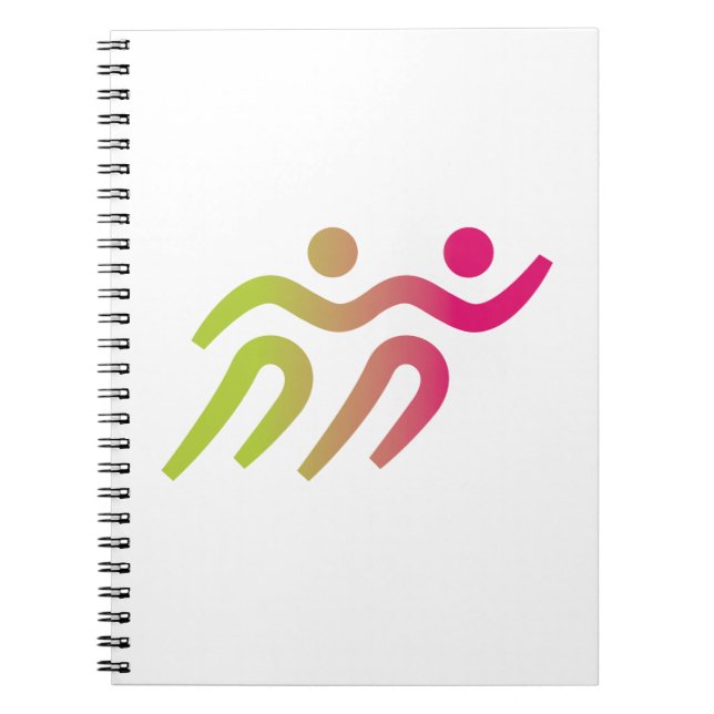 Cuaderno ilustracion de grupo de corredores (Frente)