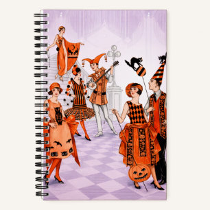 Cuaderno Ilustración de Halloween Art Deco – Vintage años 2
