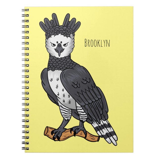 Cuaderno Ilustracion de Harpy Eagle personalizado (Frente)
