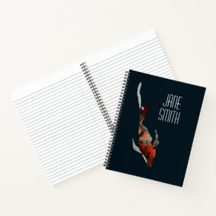 Cuaderno Ilustración de koi en acuarela