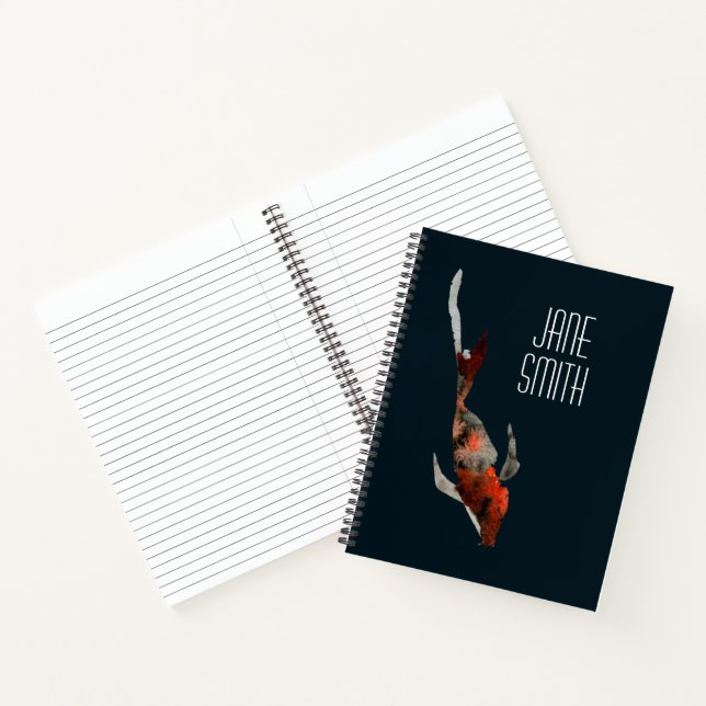 Cuaderno Ilustración de koi en acuarela (Interior)