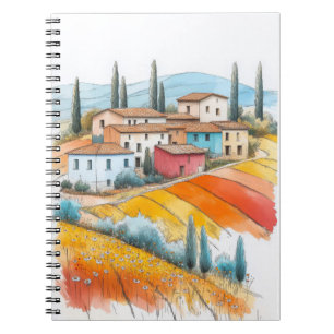Cuaderno Ilustracion de la naturaleza de la pradera Dibujo