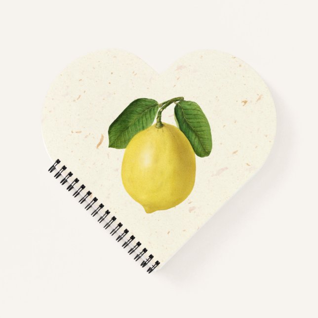 Cuaderno Ilustracion de limón vintage (Anverso)