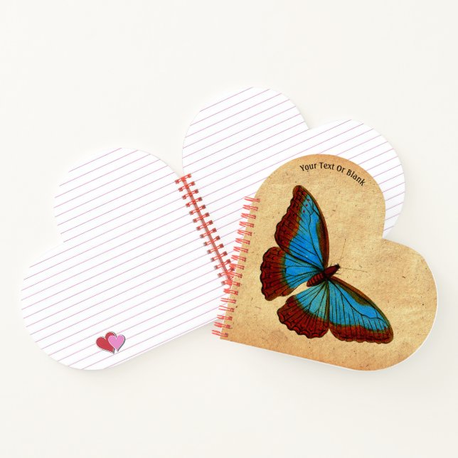 Cuaderno Ilustracion de mariposa de época (Interior)
