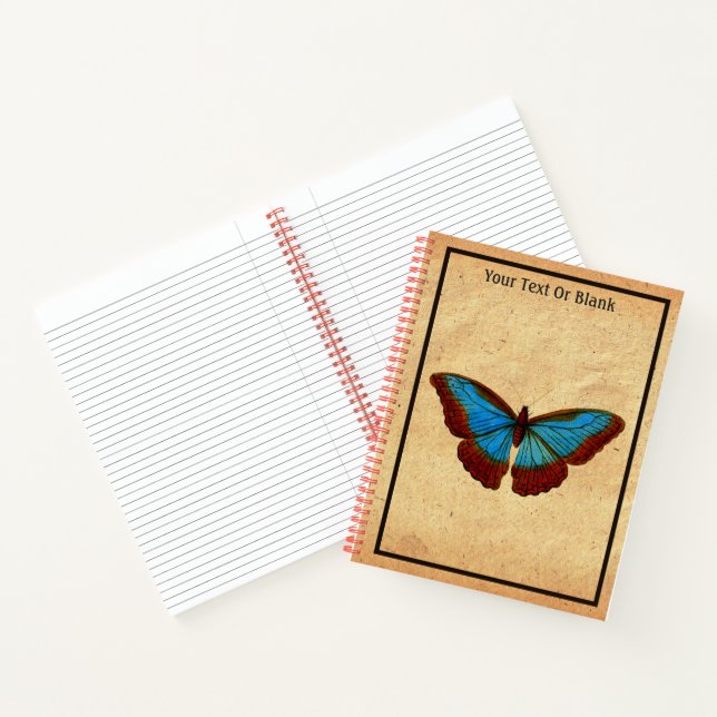 Cuaderno Ilustracion de mariposa de época (Interior)