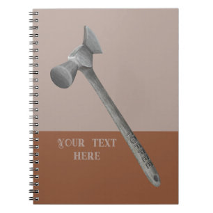 Cuaderno Ilustracion de martillo de café