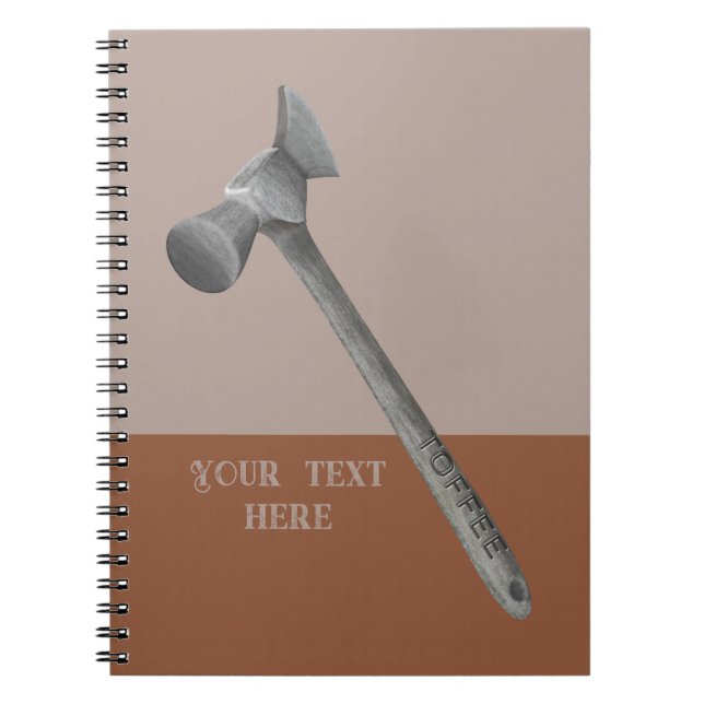 Cuaderno Ilustracion de martillo de café (Frente)