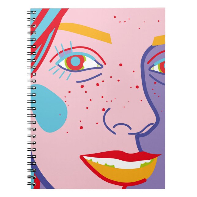 Cuaderno Ilustracion de moda colorido (Frente)