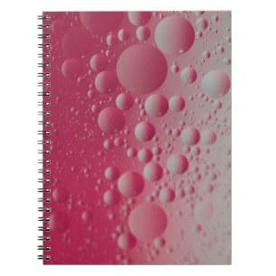 Cuaderno Ilustracion de moléculas rojas