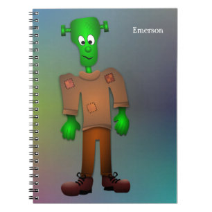 Cuaderno Ilustracion de Monstruo de Diversión Cuta - Nombr
