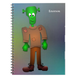 Cuaderno Ilustracion de Monstruo de Diversión Cuta - Nombre