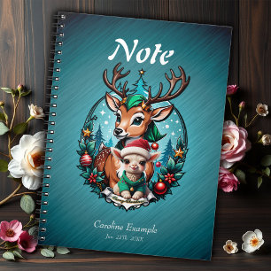 Cuaderno Ilustracion de Navidades alegres e invitantes