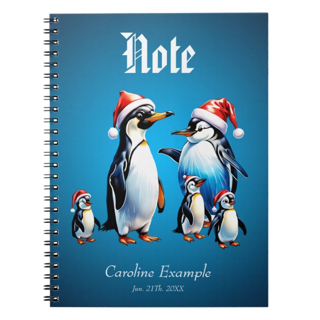 Cuaderno Ilustracion de Navidades alegres e invitantes (Frente)