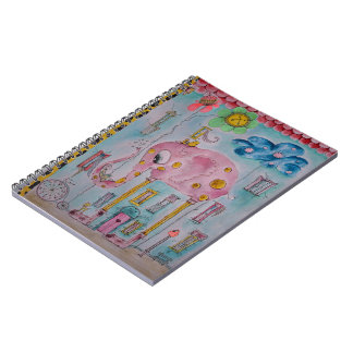 Cuaderno Ilustración de niños linda y caprichosa