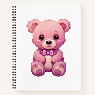 Cuaderno ilustracion de oso personalizado
