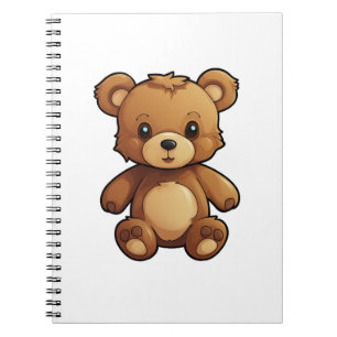 Cuaderno ilustracion de oso personalizado