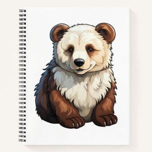 Cuaderno ilustracion de oso personalizado