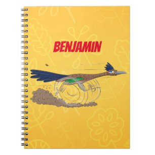 Cuaderno Ilustracion de pájaro personalizado de pista diver