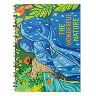 Cuaderno Ilustración de paseo en barco por la selva
