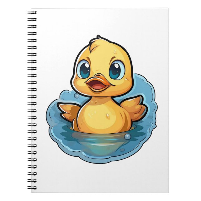 Cuaderno ilustracion de pato personalizado (Frente)
