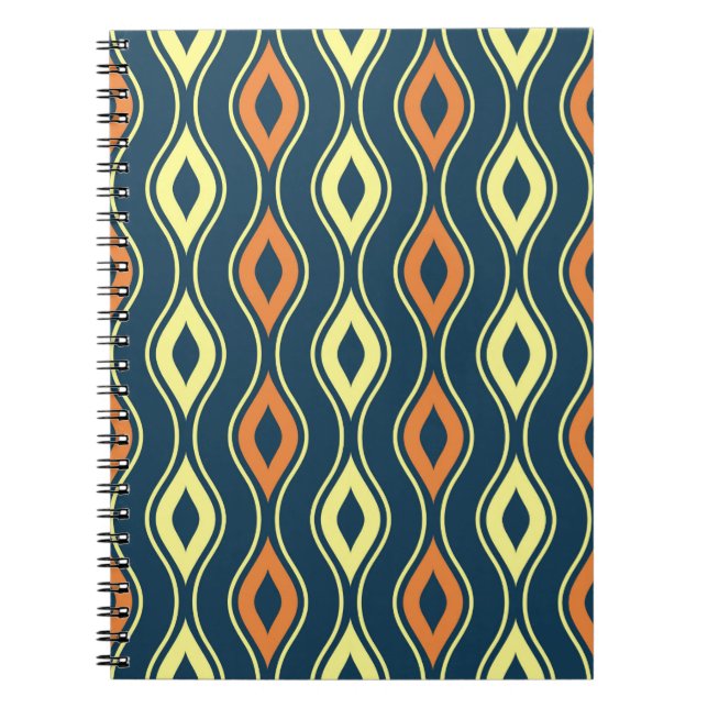 Cuaderno ilustración de patrones ornamentales sin costura (Frente)