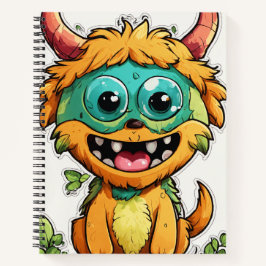 Cuaderno Ilustracion de pequeños monstruos: