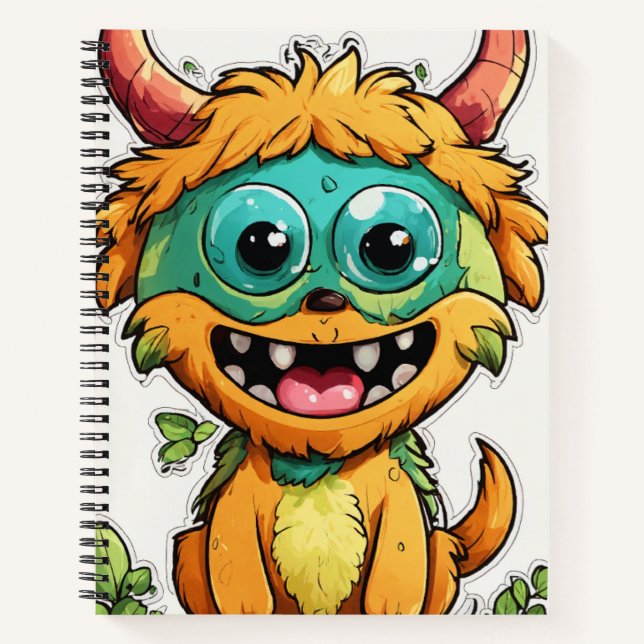 Cuaderno Ilustracion de pequeños monstruos: