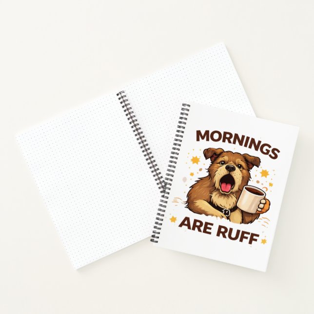 Cuaderno Ilustración de perro acogedor (Interior)