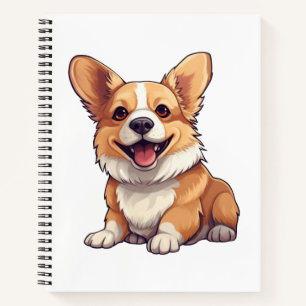 Cuaderno Ilustracion de perro de dibujos animados