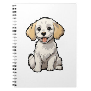 Cuaderno Ilustracion de perro de dibujos animados