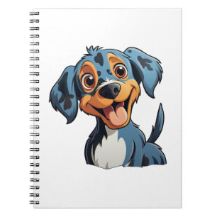 Cuaderno Ilustración de perro de dibujos animados