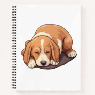 Cuaderno Ilustracion de perro de dibujos animados