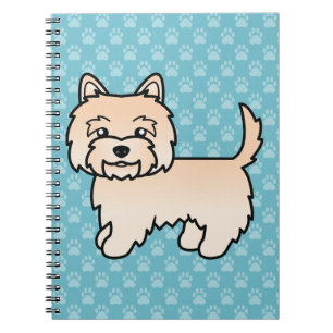 Cuaderno Ilustración de perro de dibujos animados Cream Cai