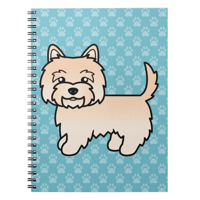 Cuaderno Ilustración de perro de dibujos animados Cream Cai (Frente)