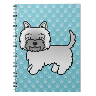 Cuaderno Ilustración de perro de dibujos animados Terrier C