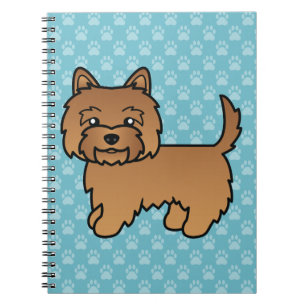 Cuaderno Ilustración de perro de dibujos animados Terrier C