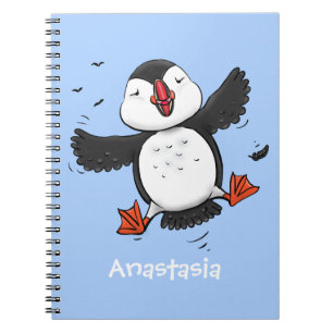 Cuaderno Ilustracion de personalizado azul del ataúd flotan
