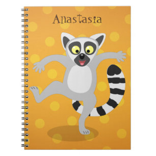 Cuaderno Ilustracion de personalizado bailador de lémur de 