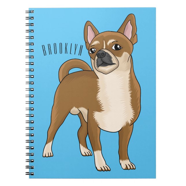 Cuaderno Ilustracion de personalizado chihuahua (Frente)