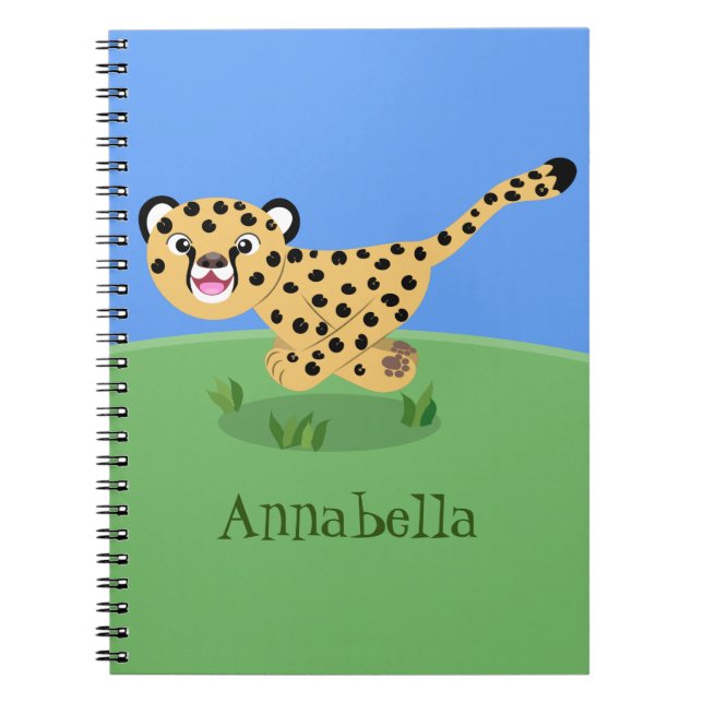 Cuaderno Ilustracion de personalizado con queso lindo (Frente)