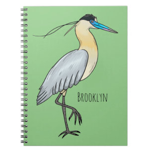 Cuaderno Ilustracion de personalizado de aves de garza