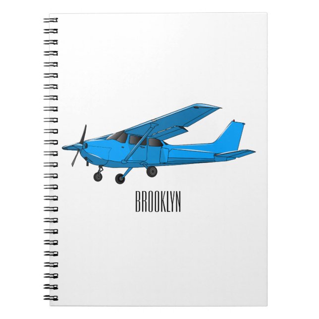 Cuaderno Ilustracion de personalizado de aviones (Frente)