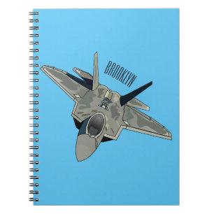 Cuaderno Ilustracion de personalizado de aviones de combate